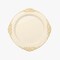 10 Pcs Disposable Plastic Salad Dinner Plates Embossed Baroque Trim Party